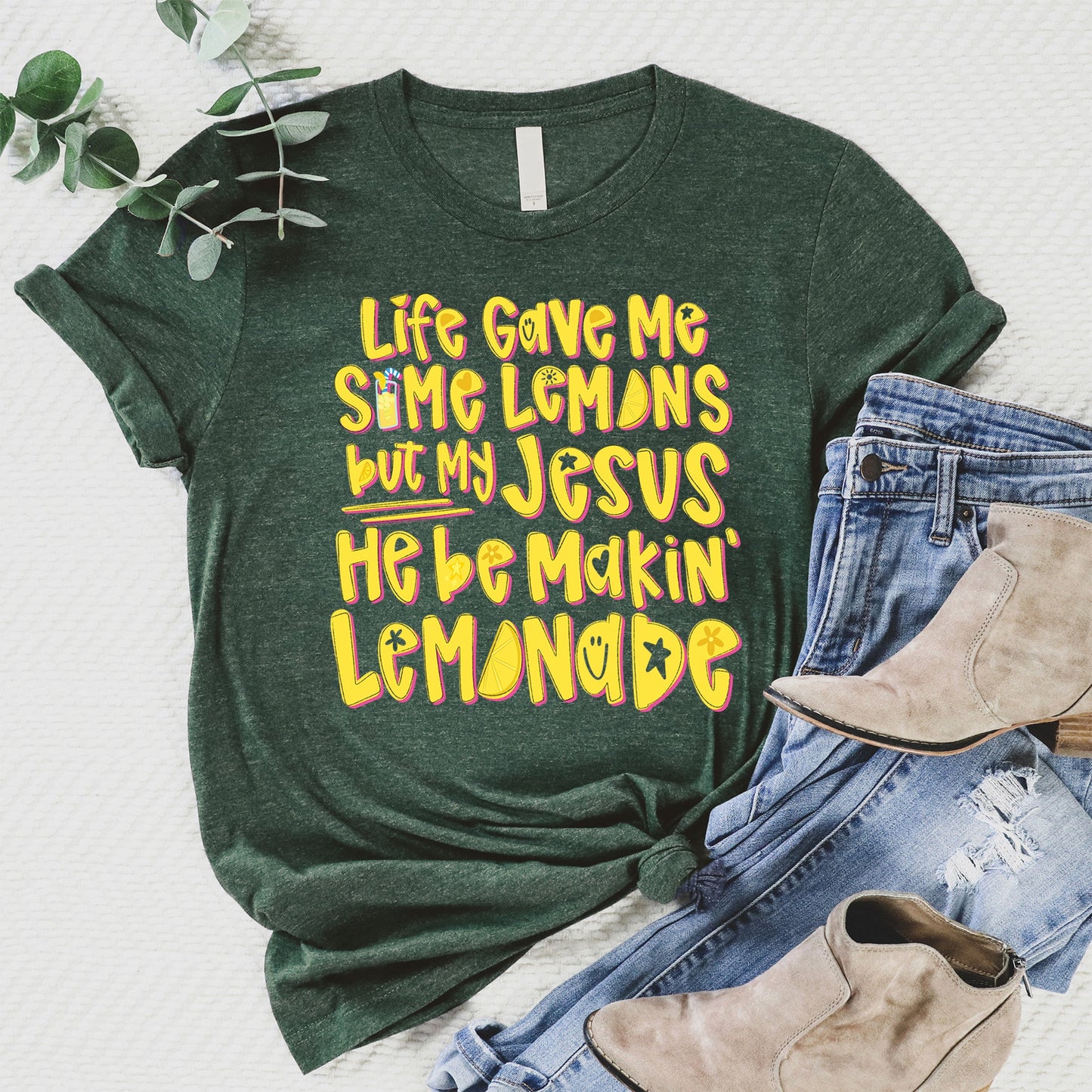 Lemonade Tee - Heather Forest - 20