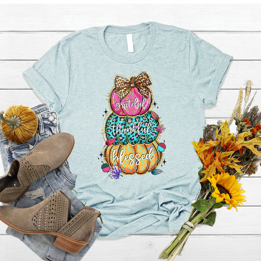 Grateful Thankful Blessed Tee