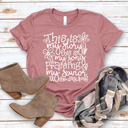 This is My Story Tee - Heather Mauve - 20