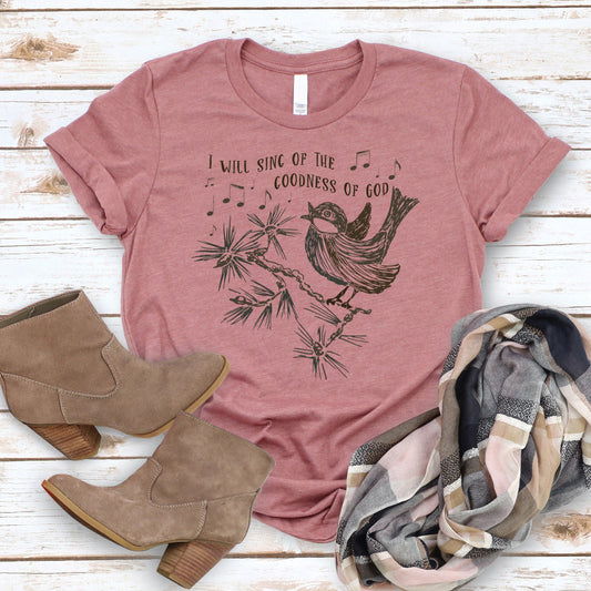 Goodness of God Tee - Heather Mauve - 20