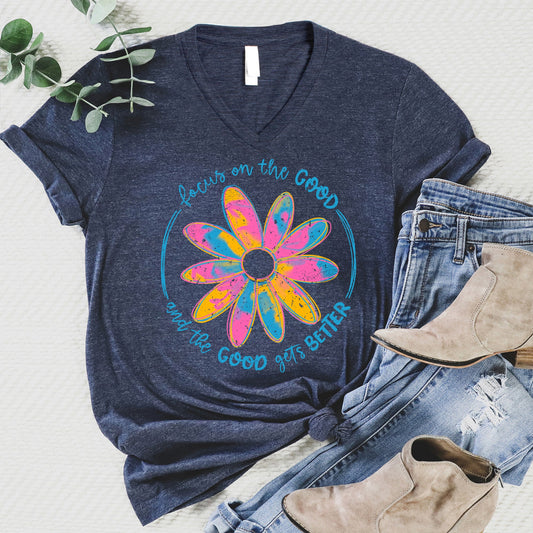 Focus On The Good V-Neck