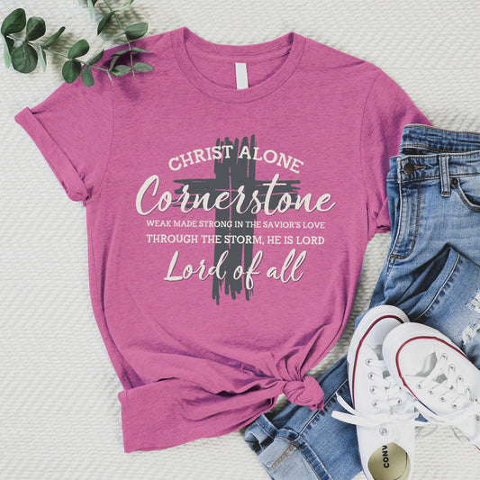 Cornerstone Tee - Heather Peony - 20