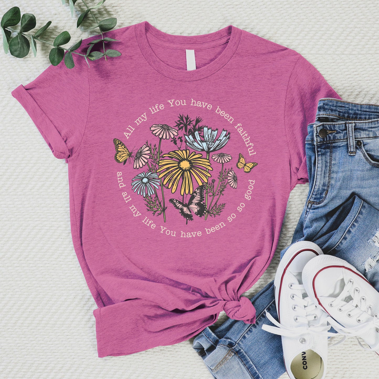 You Have Been Faithful Tee - Heather Peony - 20
