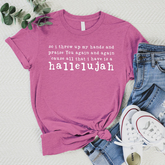 Hallelujah Tee - Heather Peony - 20