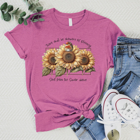 Showers of Blessings Tee - Heather Peony - 20