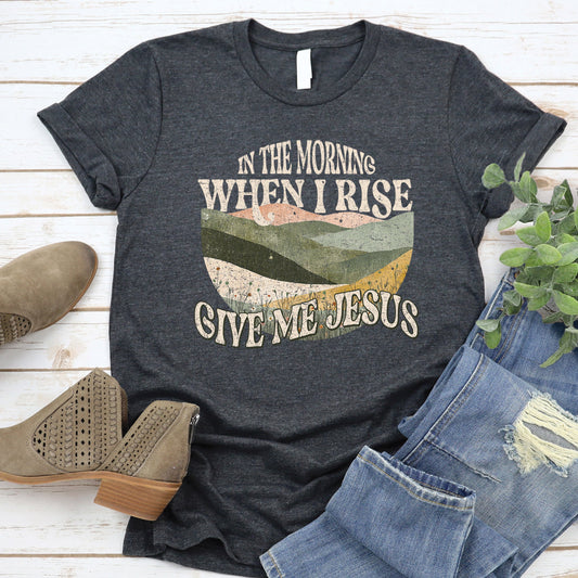 Give Me Jesus Tee - Heather Charcoal - 20