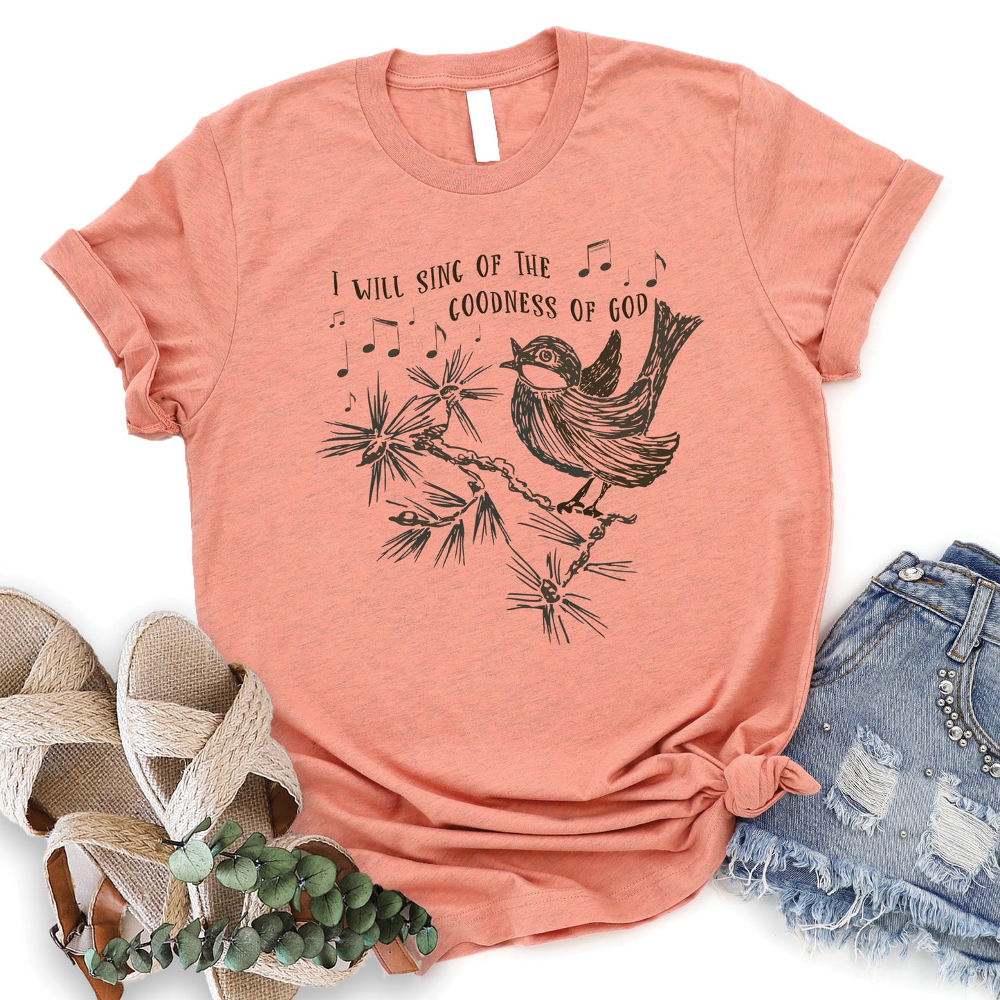Goodness of God Tee - Heather Sunset - 20