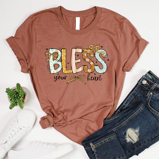 Bless Your Heart Bows Tee