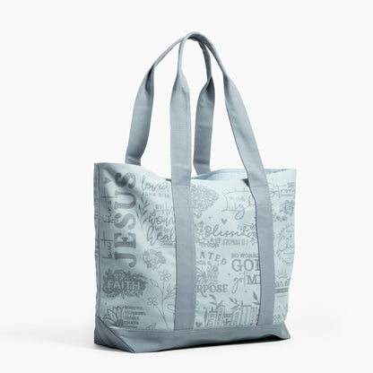 Jesus All Over Print Canvas Tote Bag