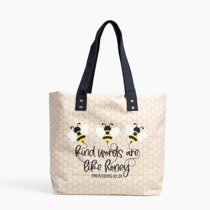 Kind Words are like Honey Canvas Tote Bag