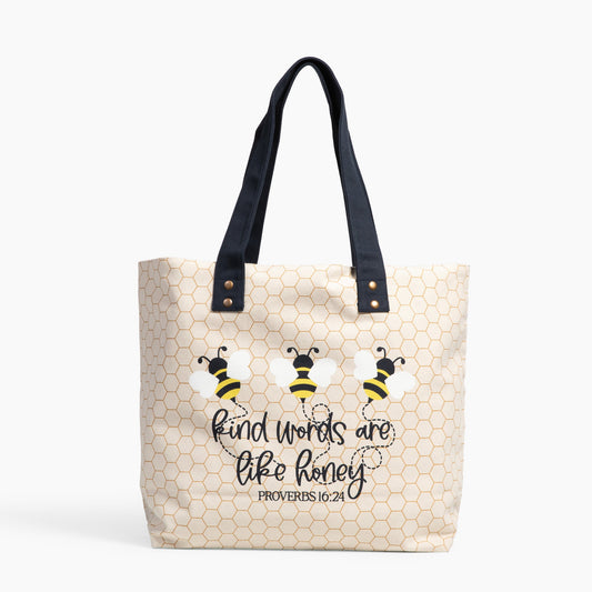 Kind Words are like Honey Canvas Tote Bag