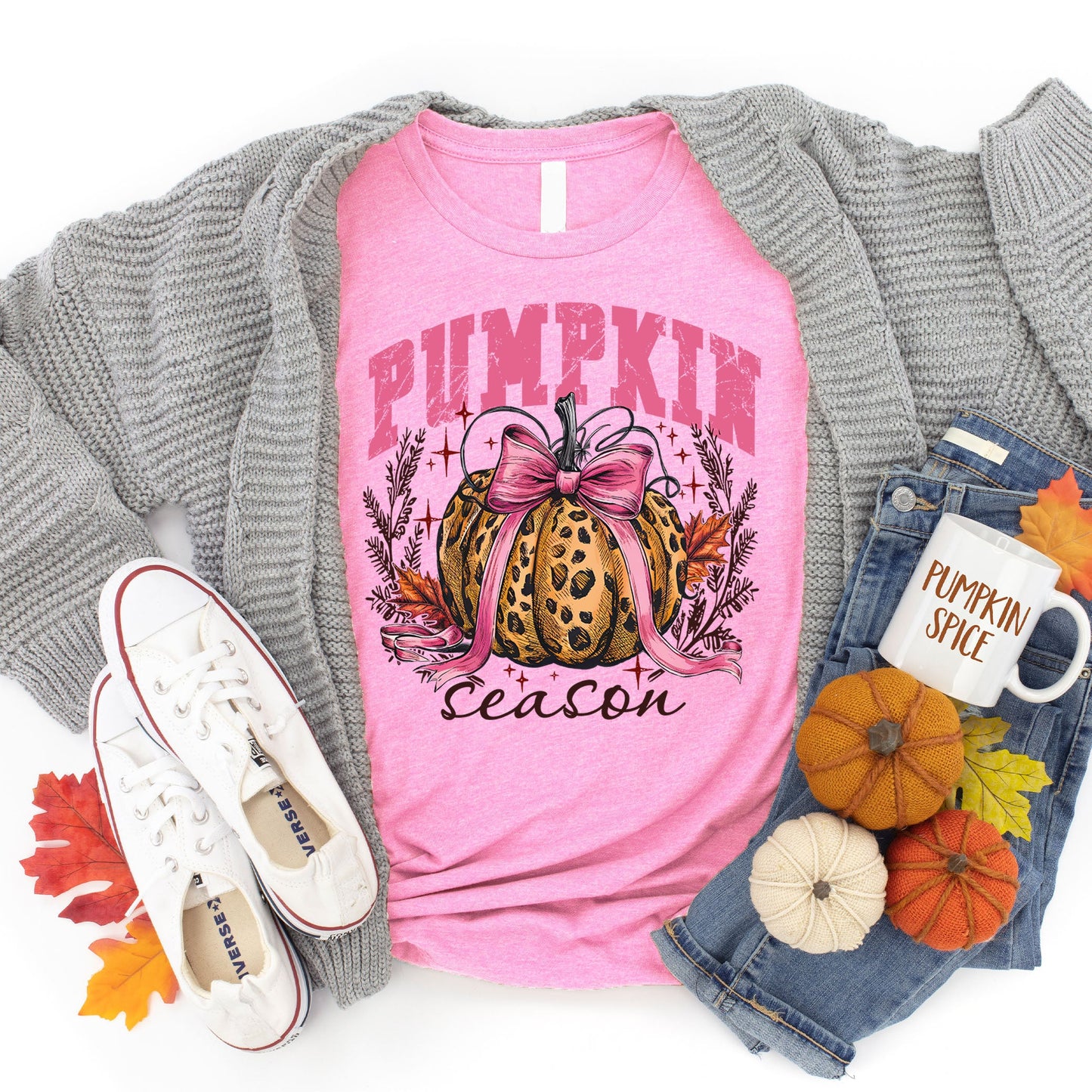 Pumpkin Season Bow Tee