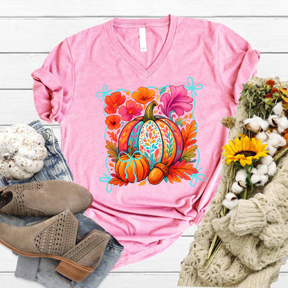 Pumpkins V-Neck