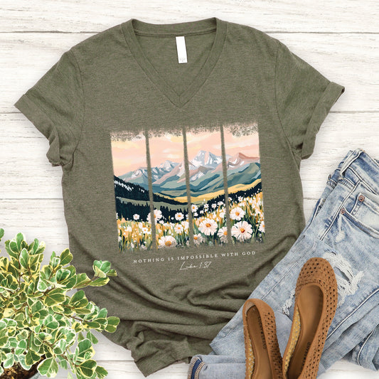 Nothing is Impossible V-Neck