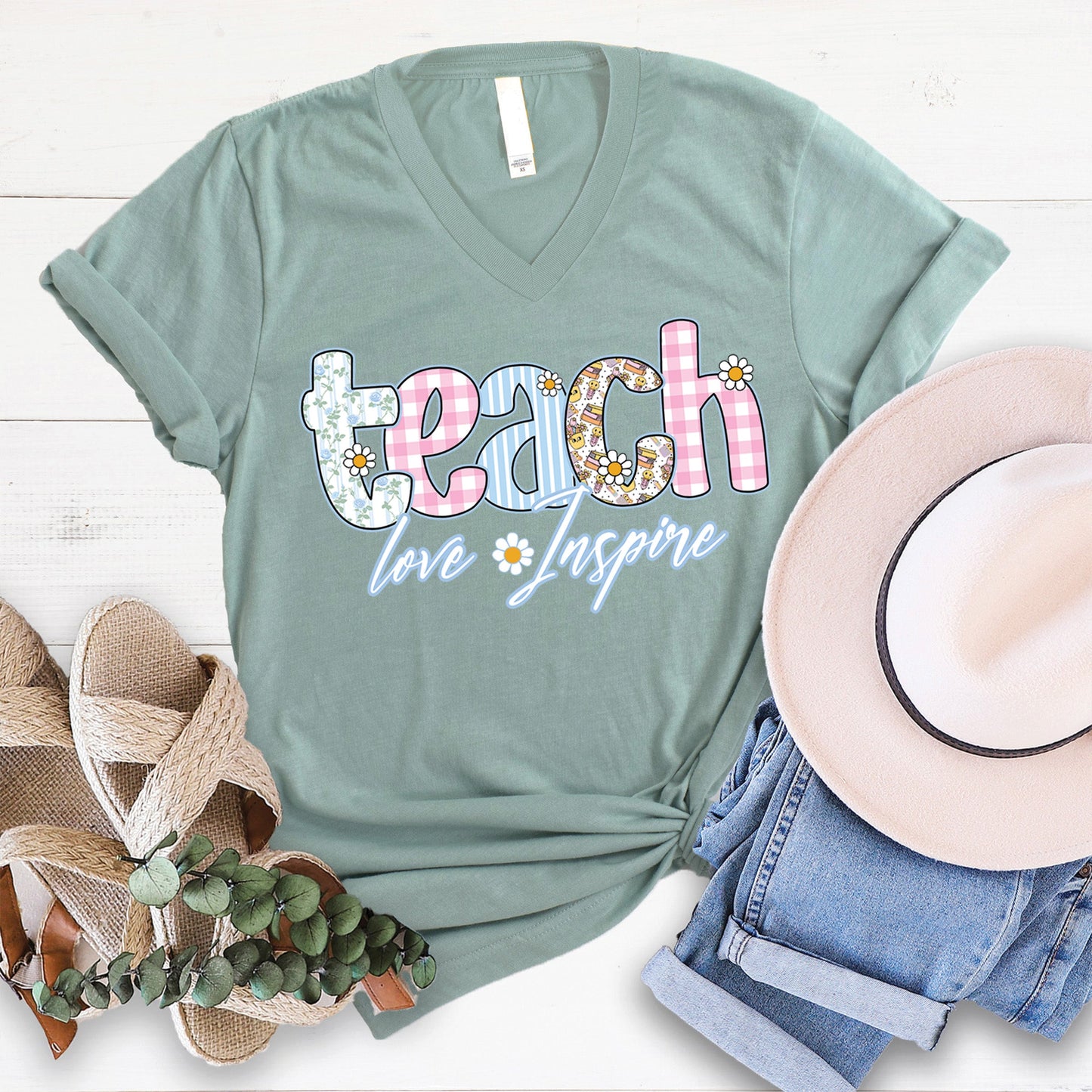 Teach Love Inspire V-Neck