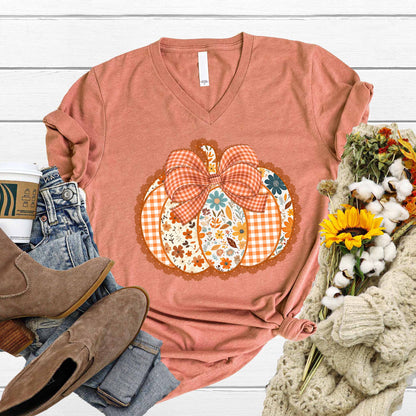 Pumpkin V-Neck