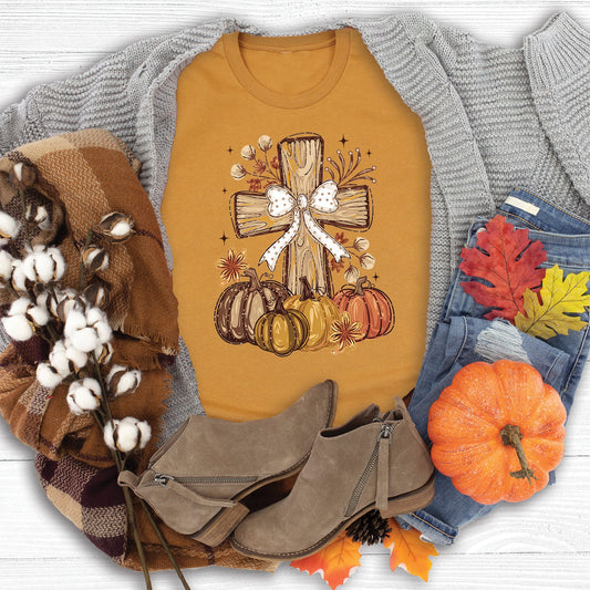 Pumpkin Cross Tee