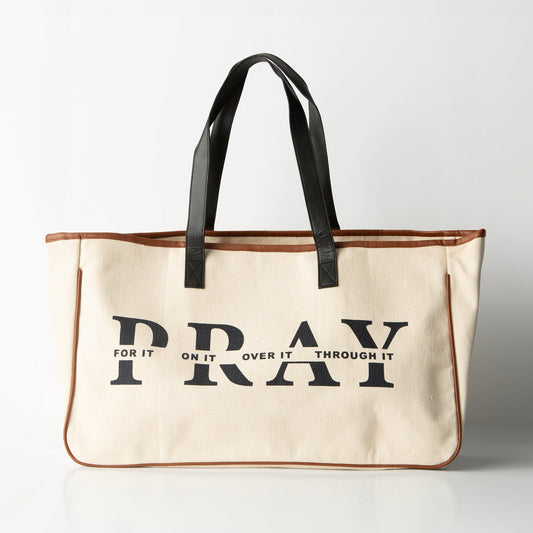 Pray Canvas Tote Bag