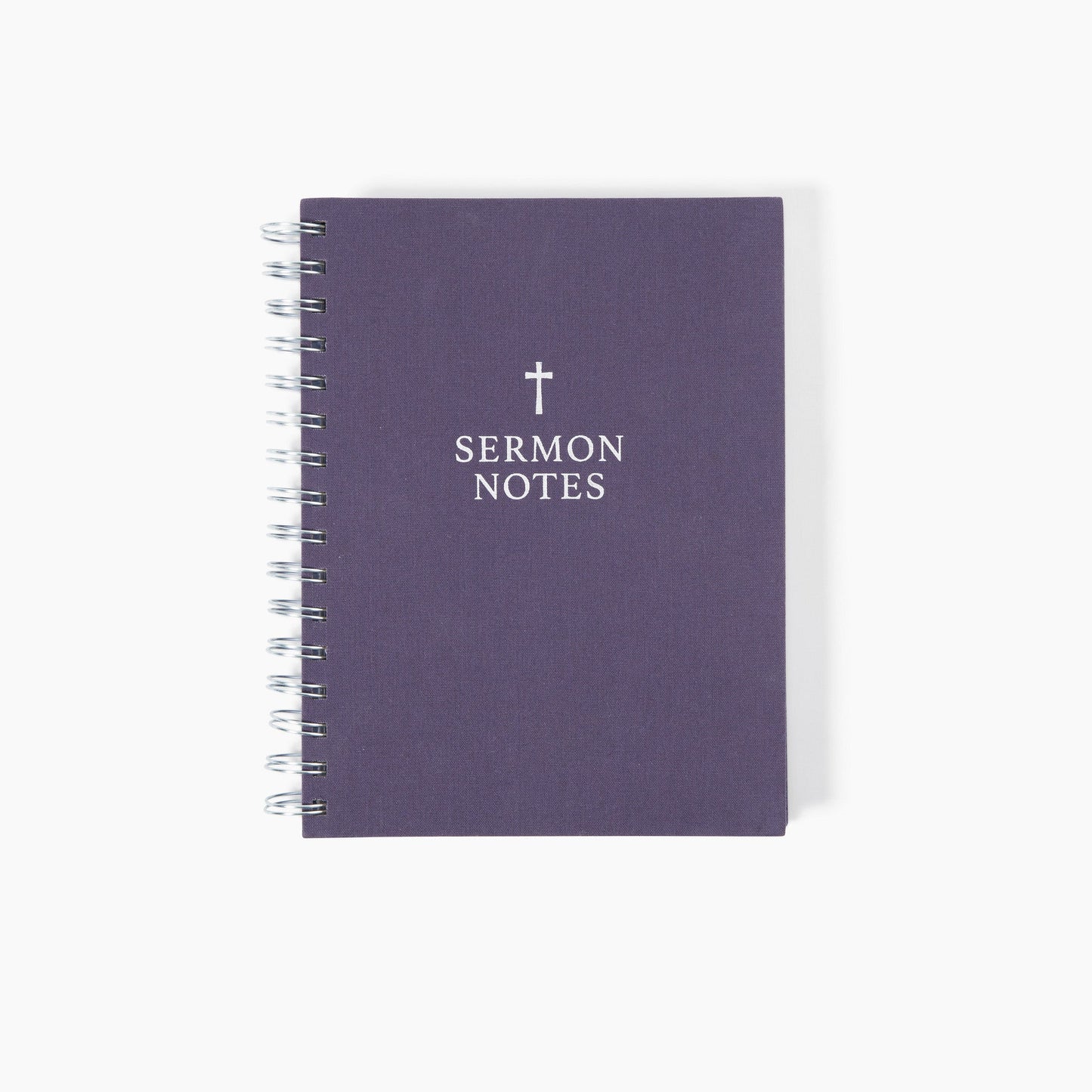Navy Linen Cross Sermon Notes