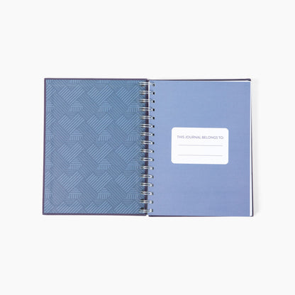 Navy Linen Cross Sermon Notes