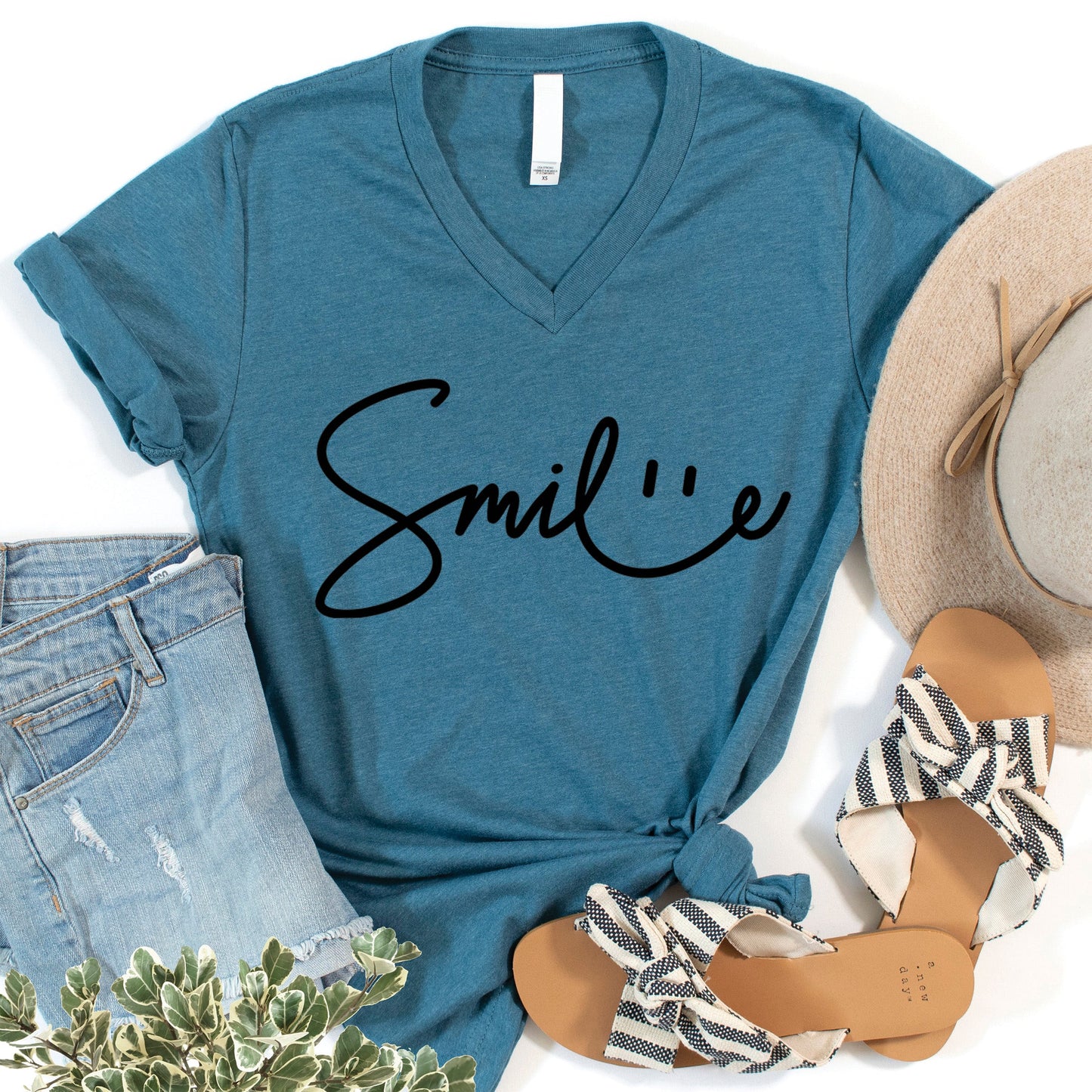 Smile Sign V-Neck