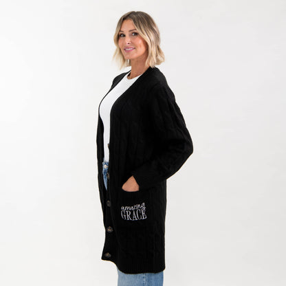 Amazing Grace Cable Knit Cardigan