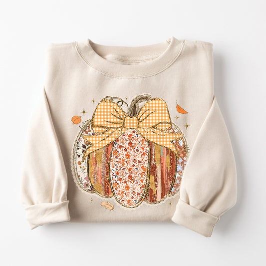 Pumpkin Bow Sweatshirt