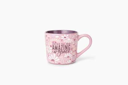 Saved by His Grace Ceramic 15 oz Mug With Handle