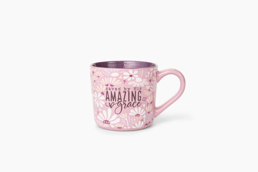 Saved by His Grace Ceramic 15 oz Mug With Handle