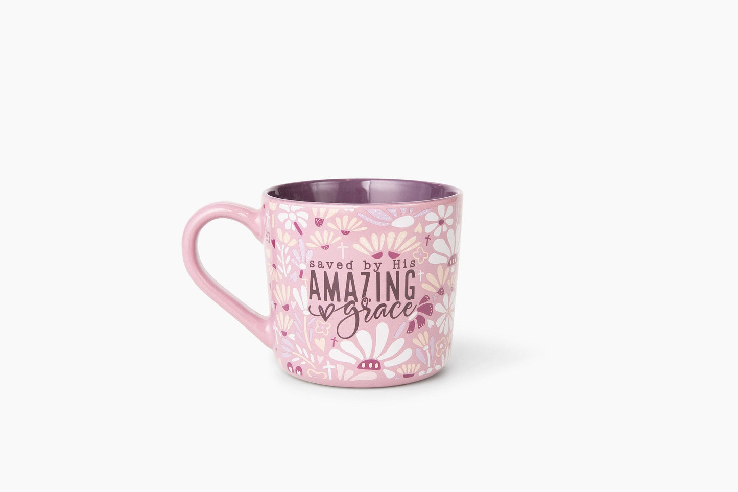 Saved by His Grace Ceramic 15 oz Mug With Handle
